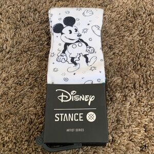Stance Disney Mickey Mouse White Graphic Crew Socks Light Millard Mouse Sz. L